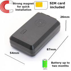 Magnetic GPS tracker with a...